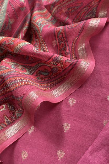 Maheshwari unstitched suit set at the best price


