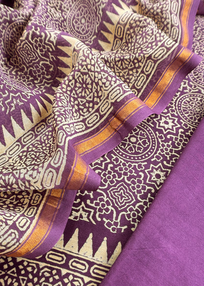 Maheshwari unstitched suit set at the best price

