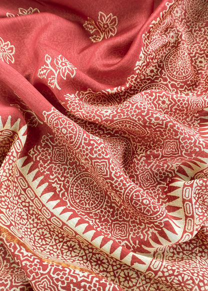 Maheshwari unstitched suit set at the best price

