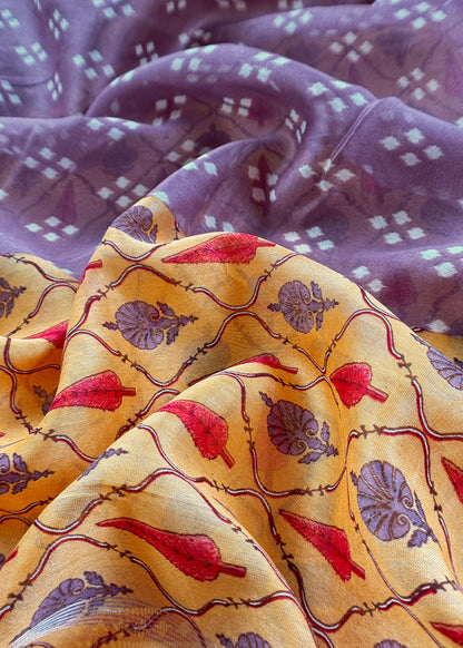 Maheshwari unstitched suit set at the best price

