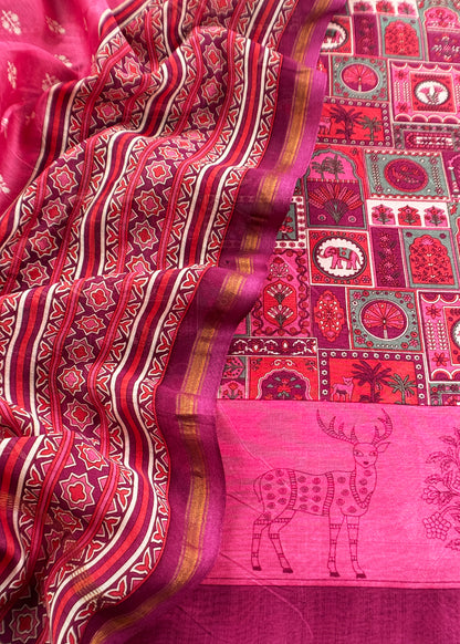 Pure maheshwari suit for women

