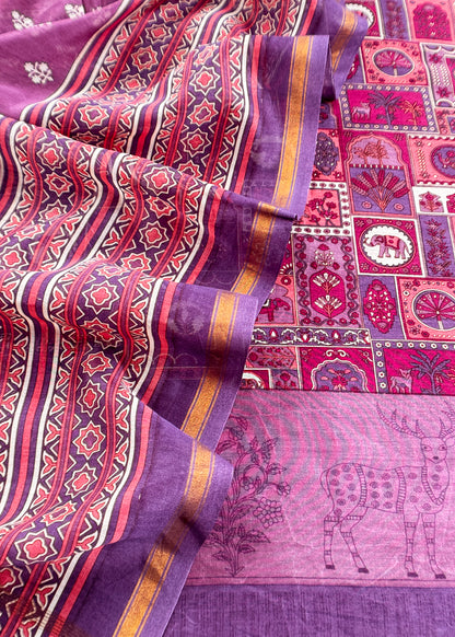 Pure maheshwari suit for women


