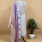 Pakeezah Ivory Kalasheel luxe Designer Kora Organza Suit With Chikankari And Gotapatti Work