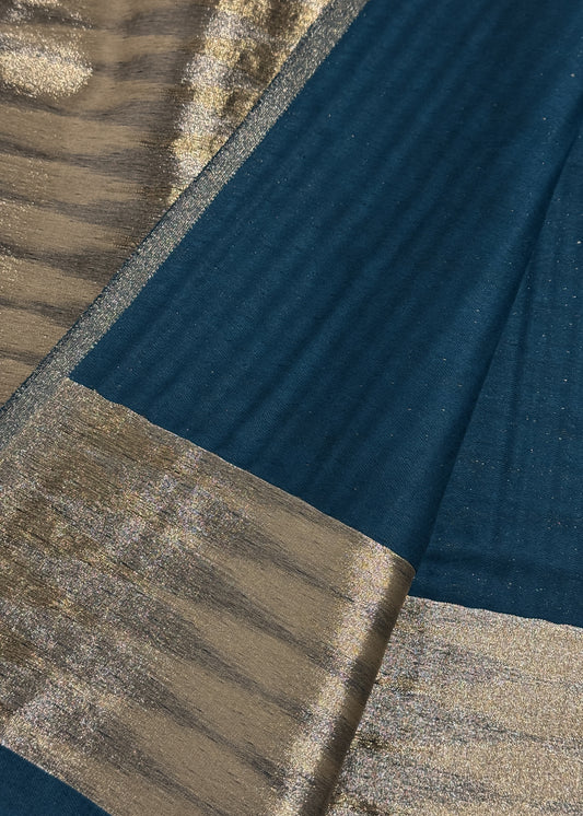 Pure wool double gold shaded stole