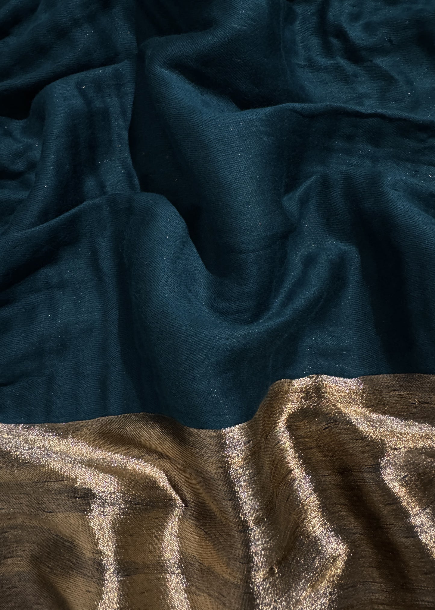 Pure wool double gold shaded stole