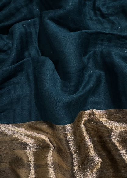 Pure wool double gold shaded stole