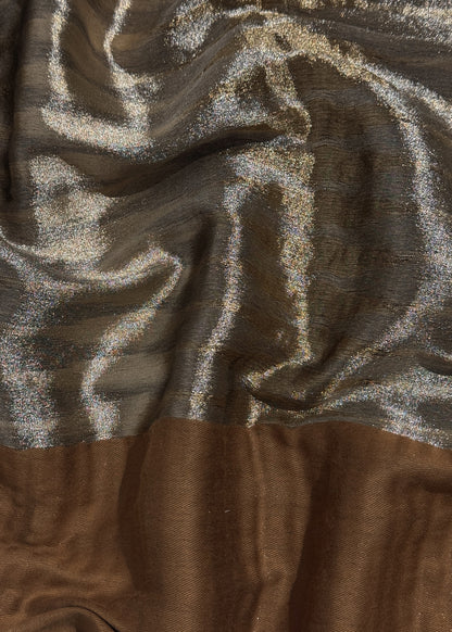Pure wool double gold shaded stole