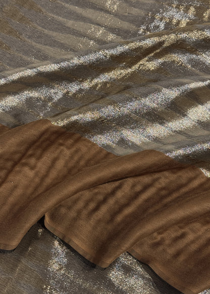 Pure wool double gold shaded stole