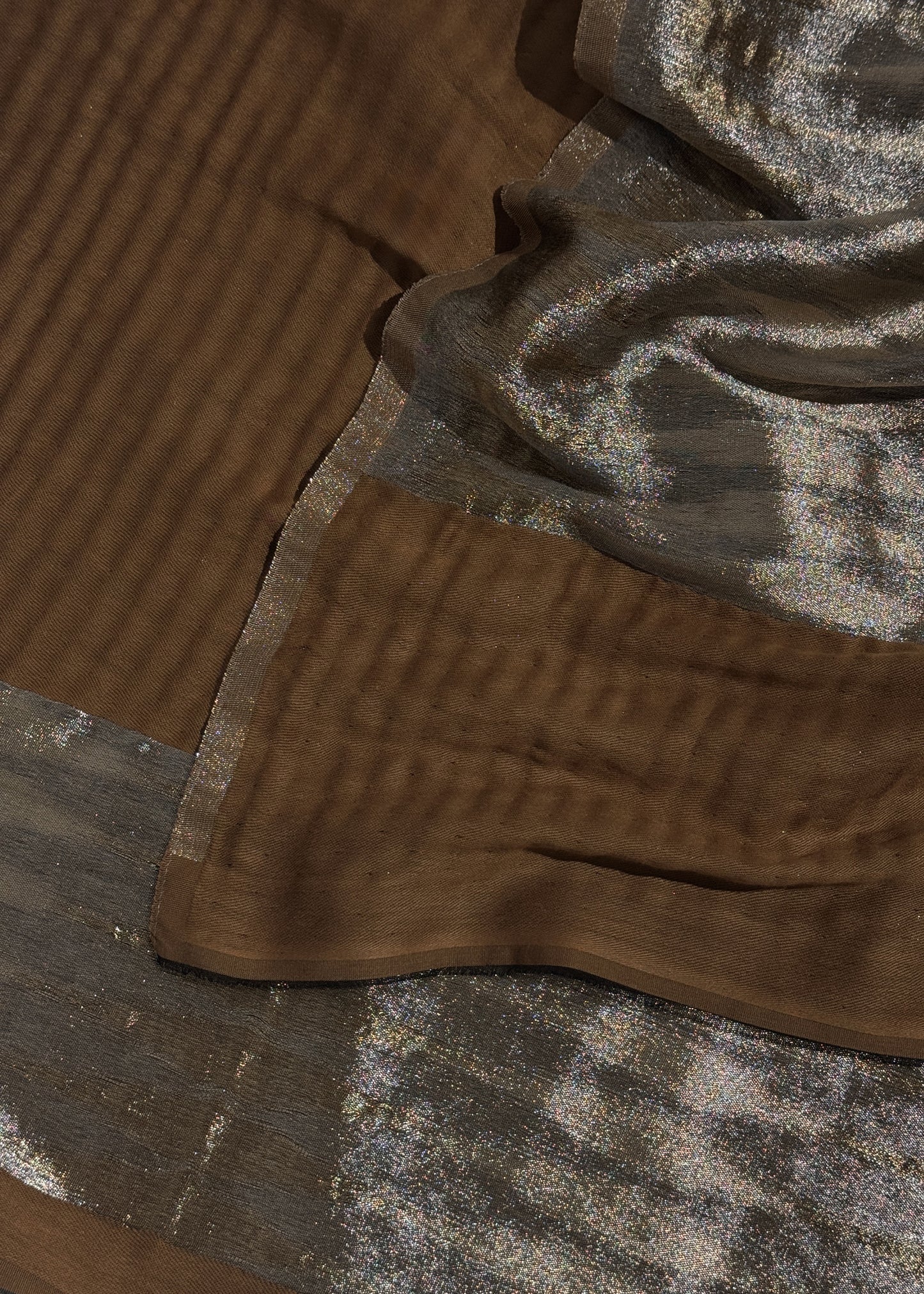 Pure wool double gold shaded stole