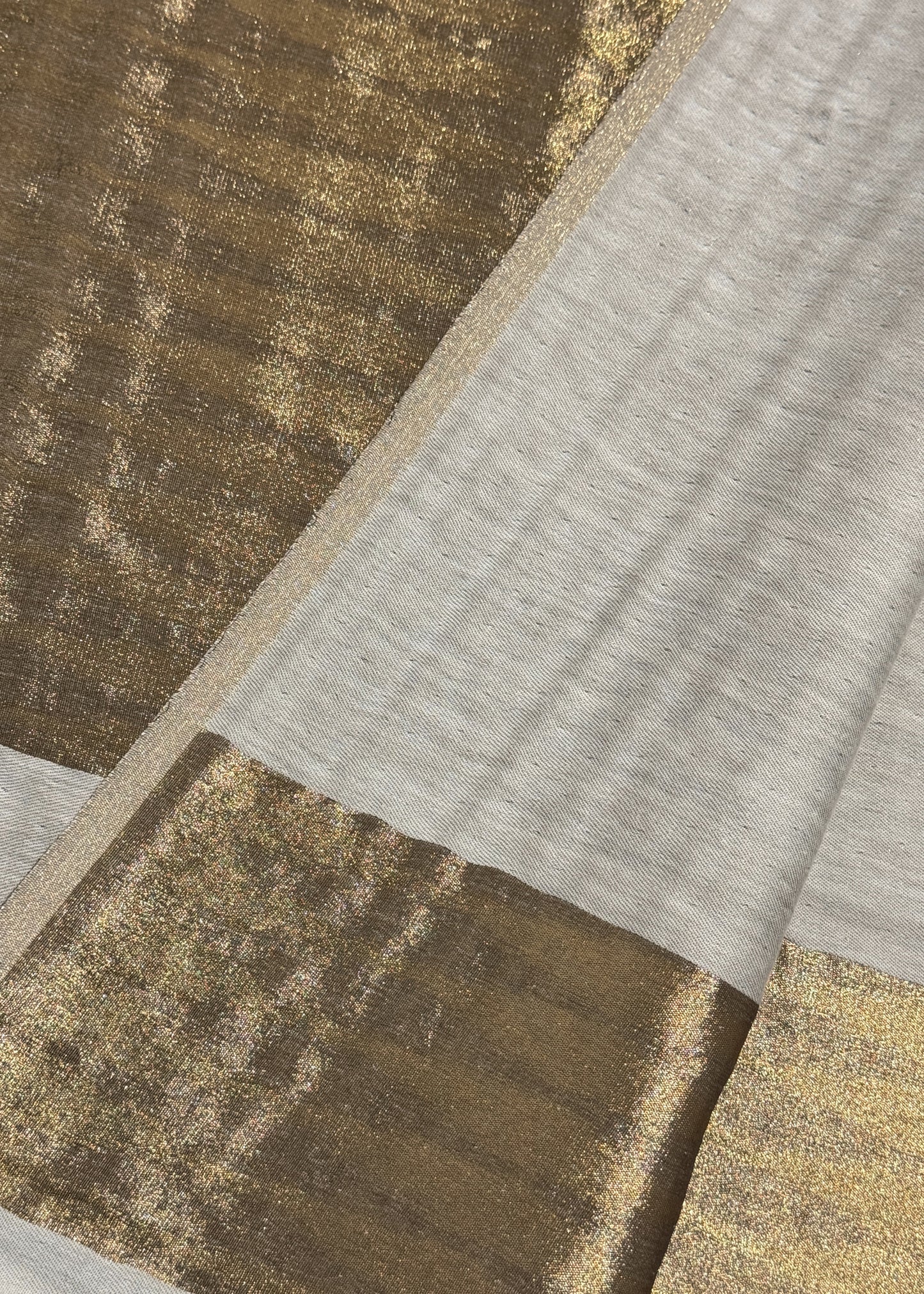 Pure wool double gold shaded stole