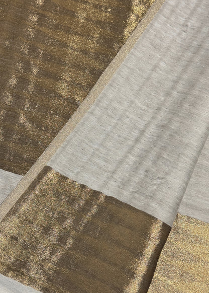 Pure wool double gold shaded stole
