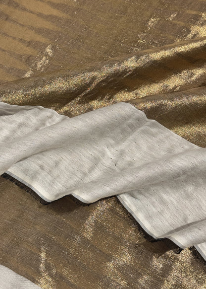 Pure wool double gold shaded stole