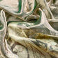 Olive Green Handloom Tissue Silk Suit With Kadwa Weaves