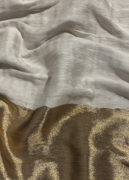 Pure wool double gold shaded stole