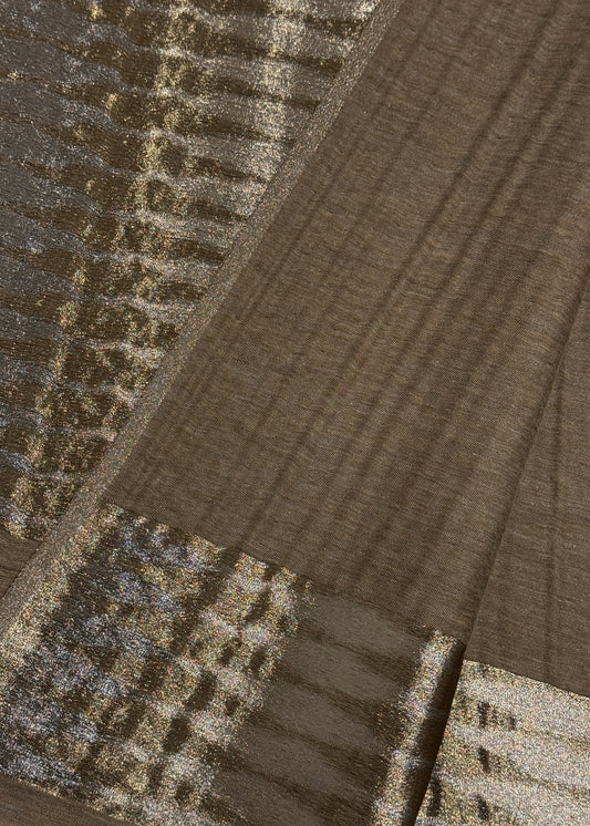 Pure wool double gold shaded stole