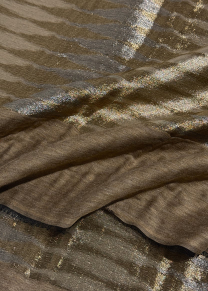 Pure wool double gold shaded stole