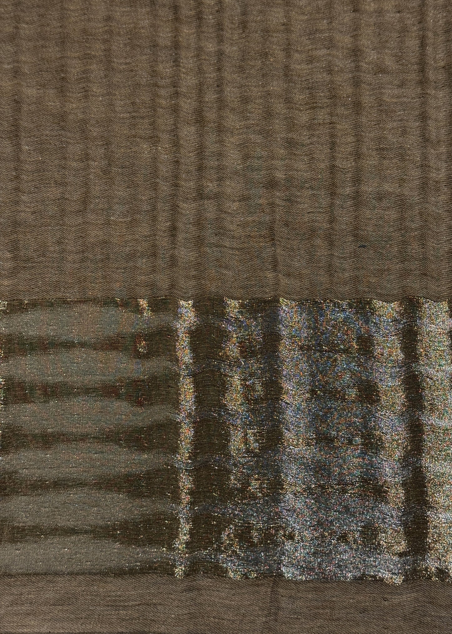 Pure wool double gold shaded stole