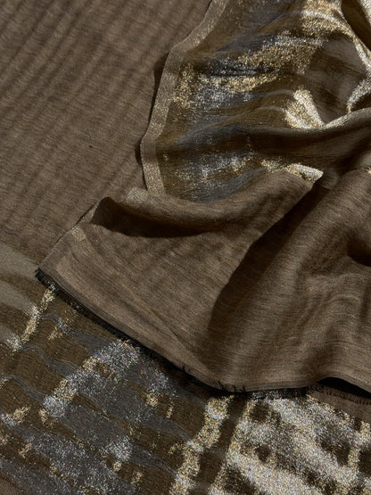 Pure wool double gold shaded stole