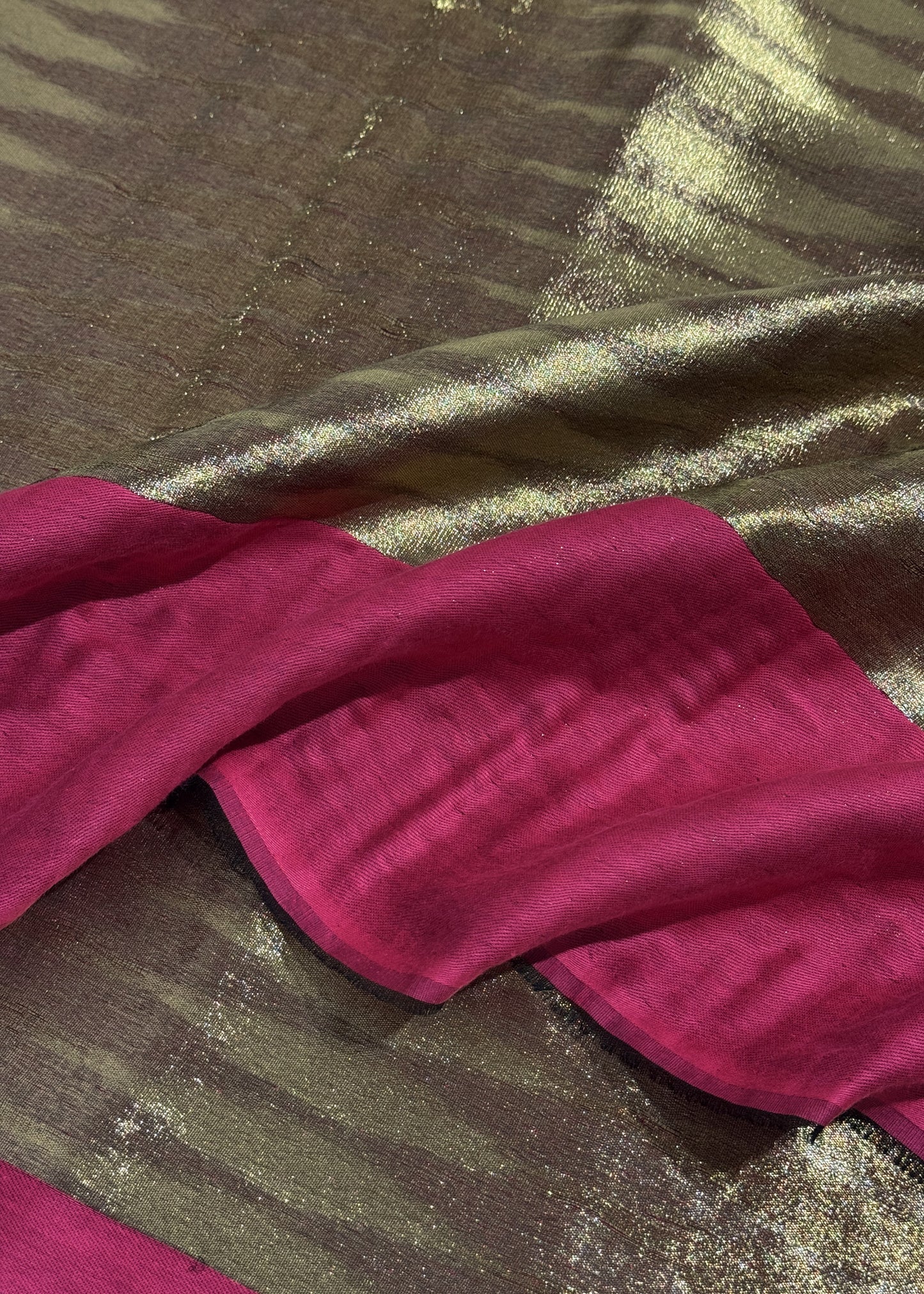 Pure wool double gold shaded stole