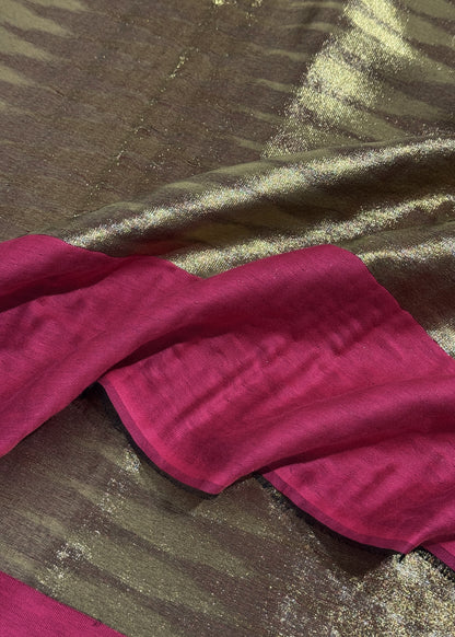 Pure wool double gold shaded stole
