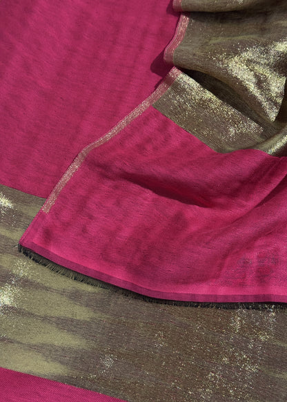 Pure wool double gold shaded stole