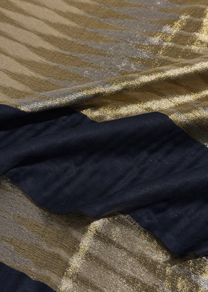 Pure Wool Double Gold Shaded Stole