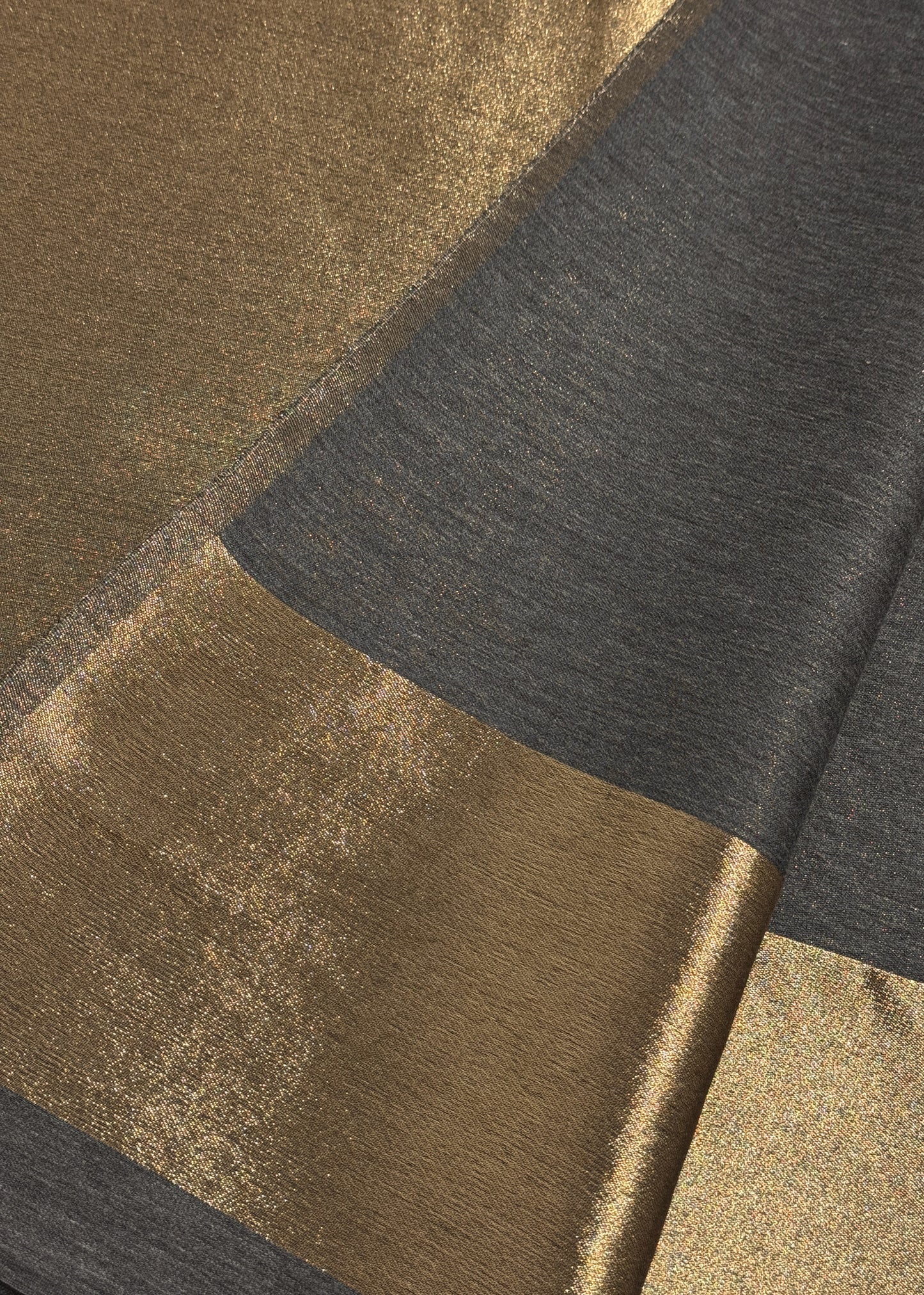 Pure wool double gold shaded stole