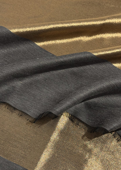 Pure wool double gold shaded stole