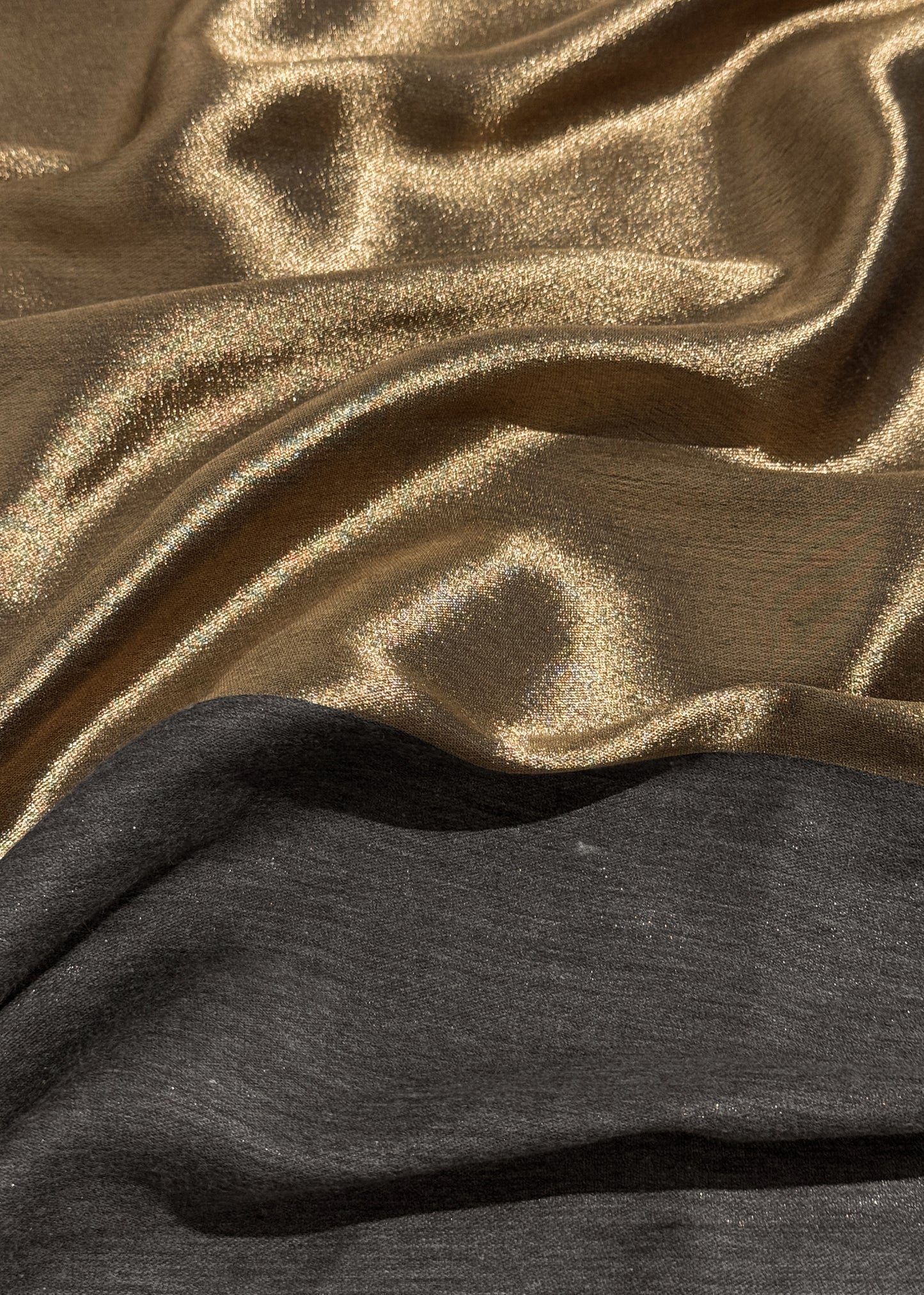 Pure wool double gold shaded stole