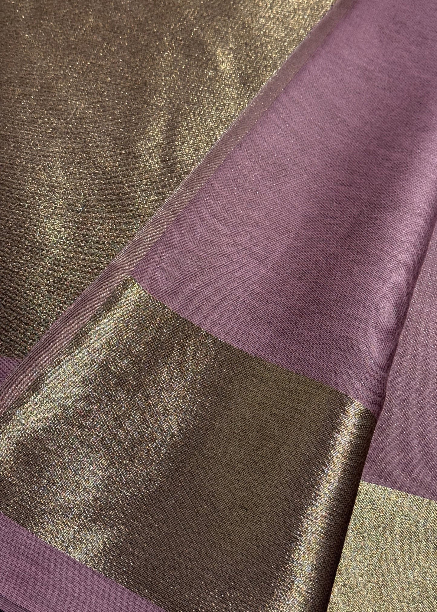 Pure wool double gold shaded stole