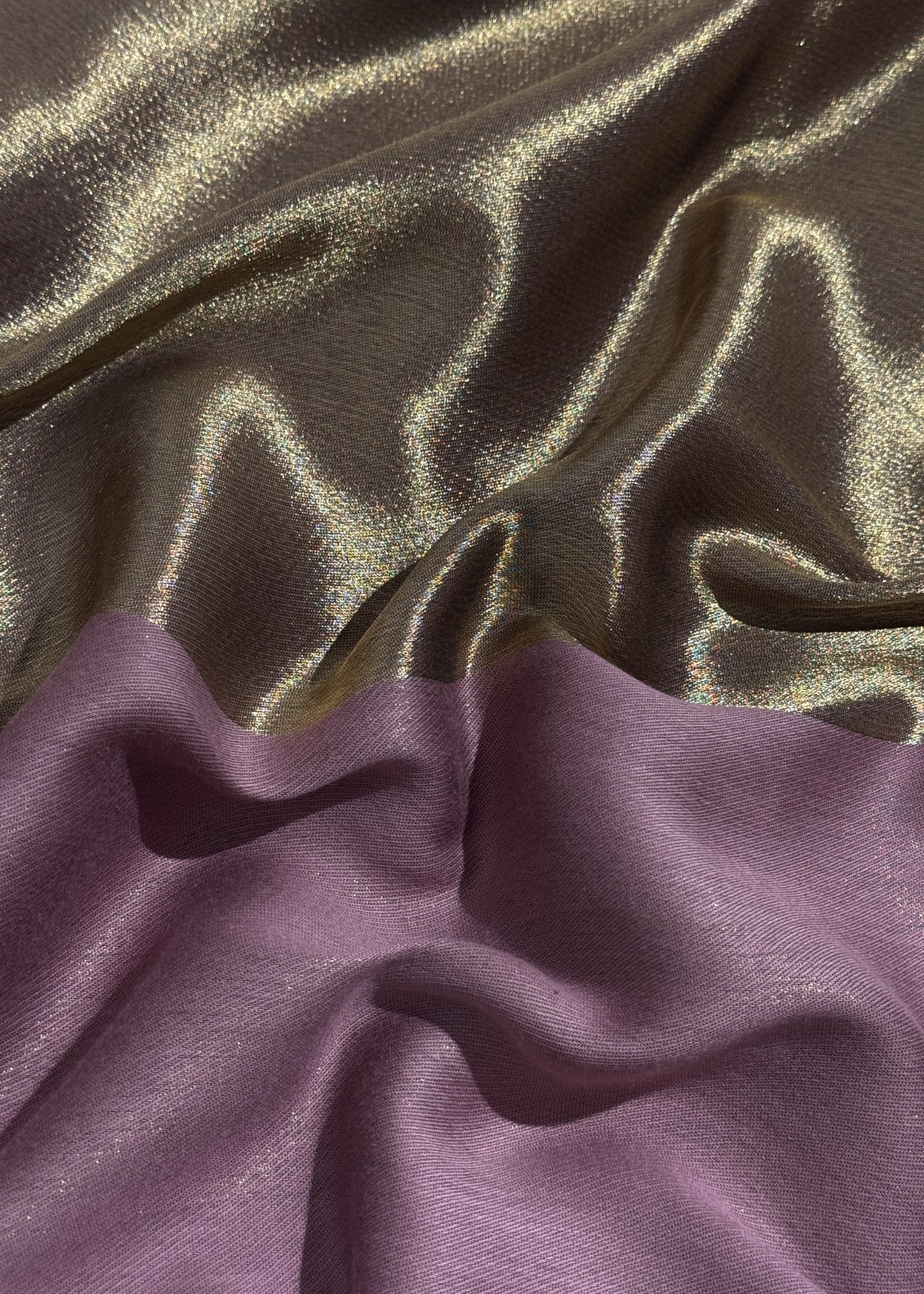 Pure wool double gold shaded stole