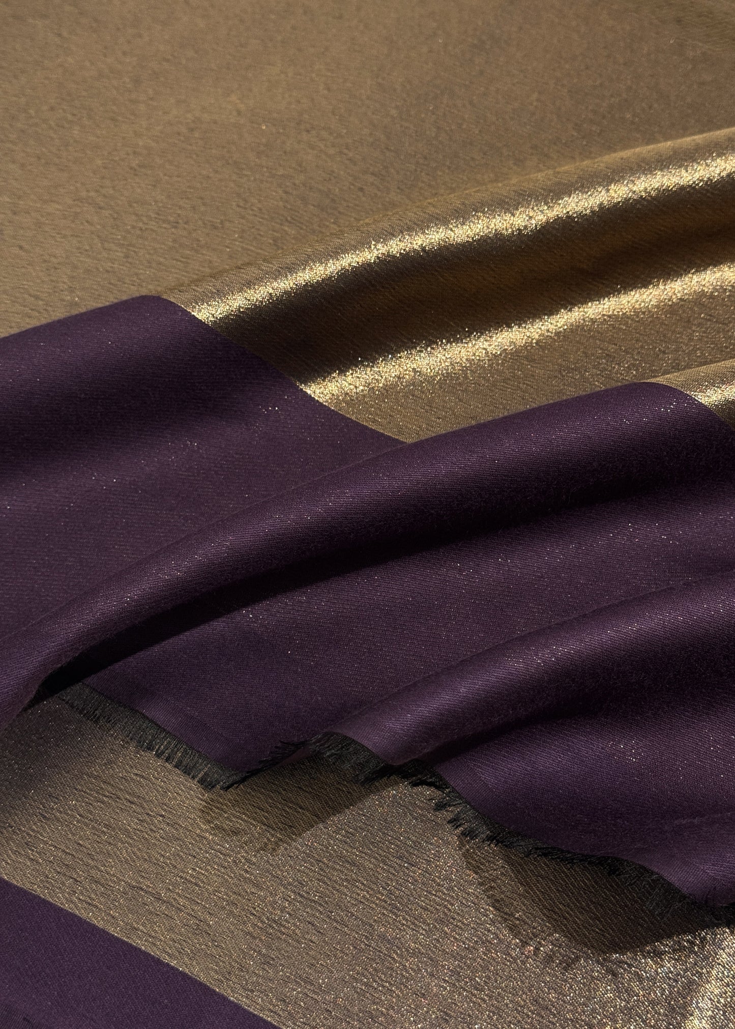 Pure wool double gold shaded stole