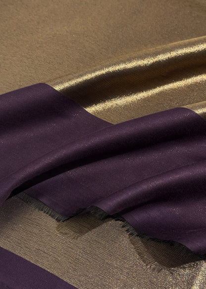 Pure wool double gold shaded stole