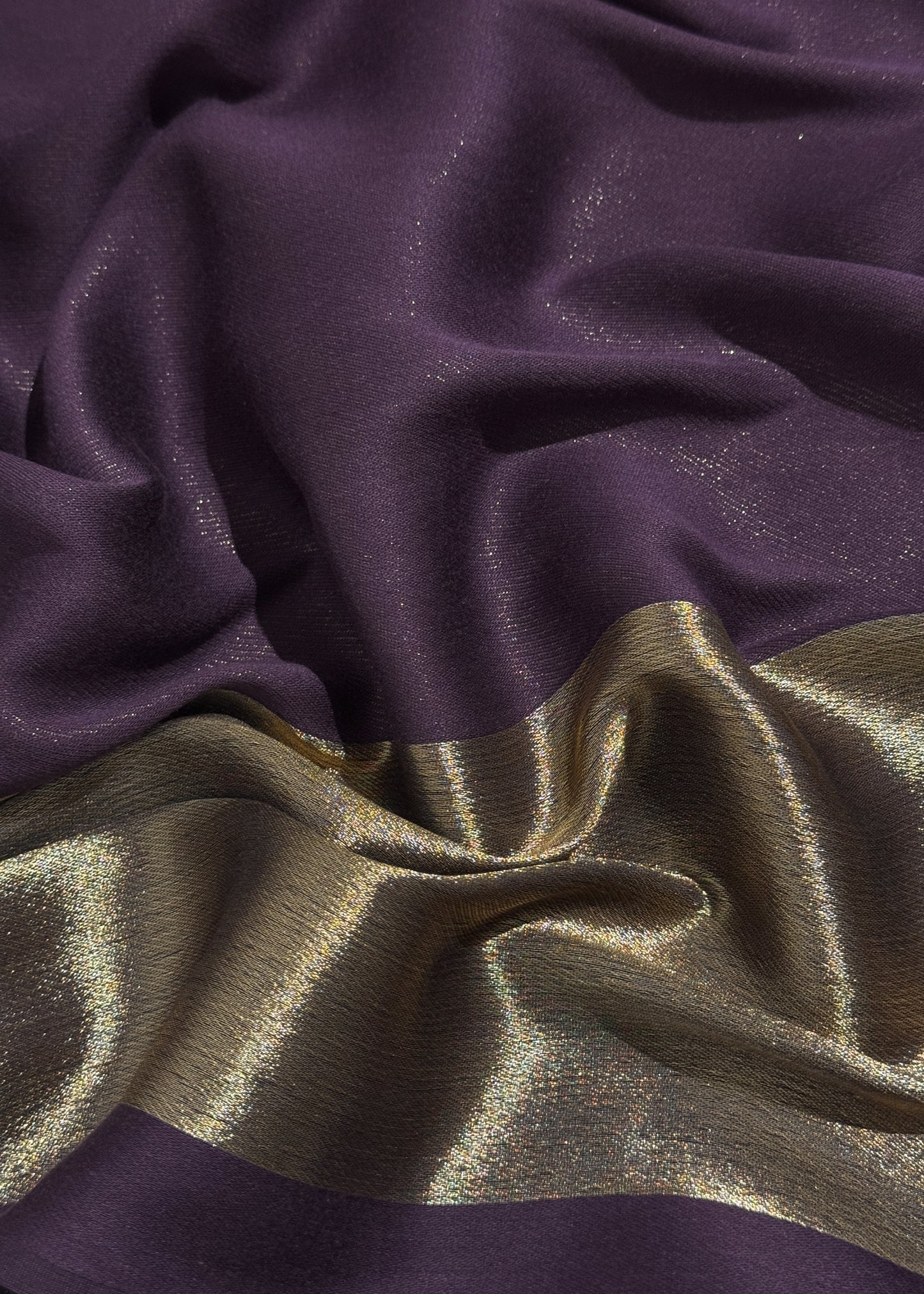 Pure wool double gold shaded stole