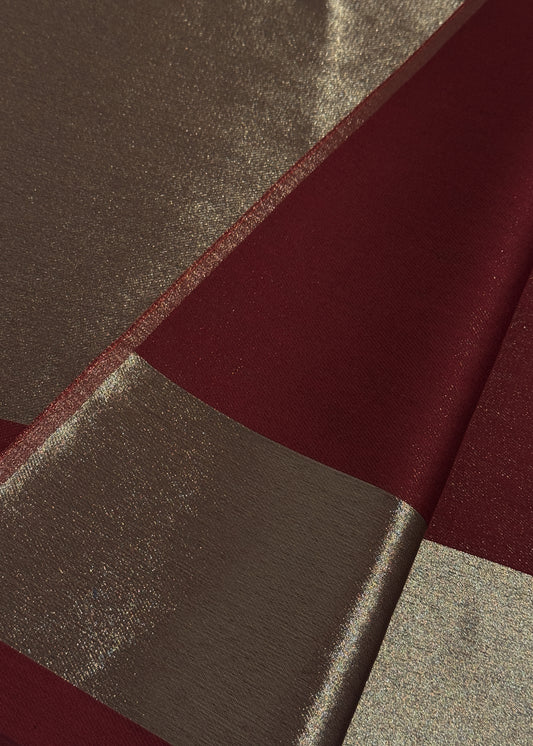 Pure wool double gold shaded stole