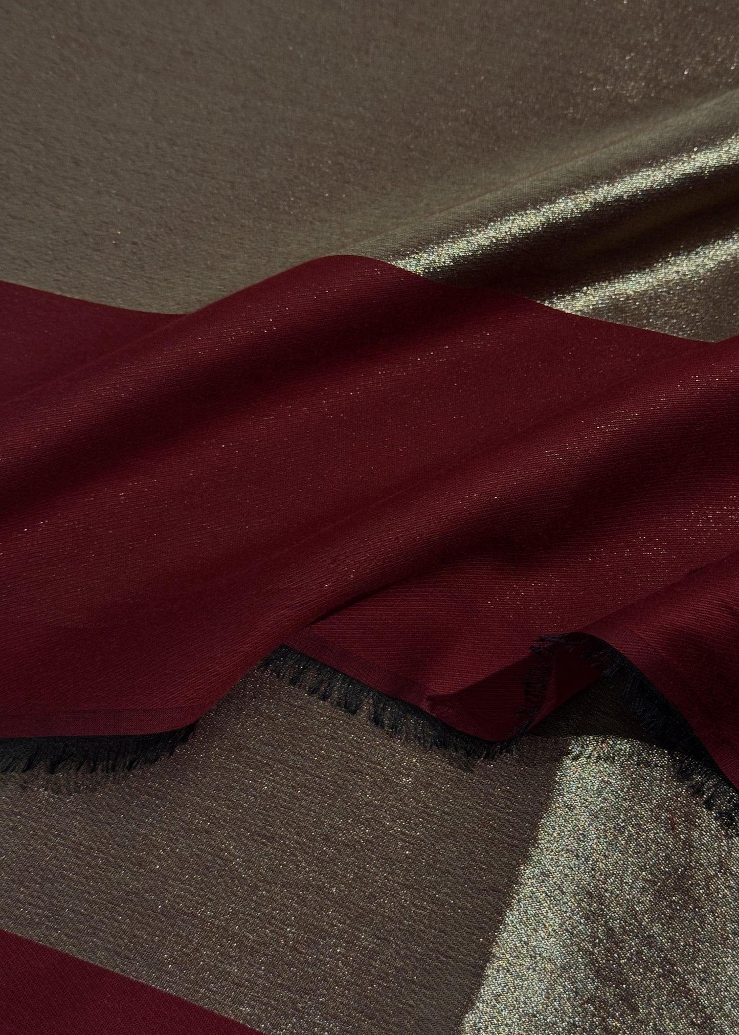 Pure wool double gold shaded stole