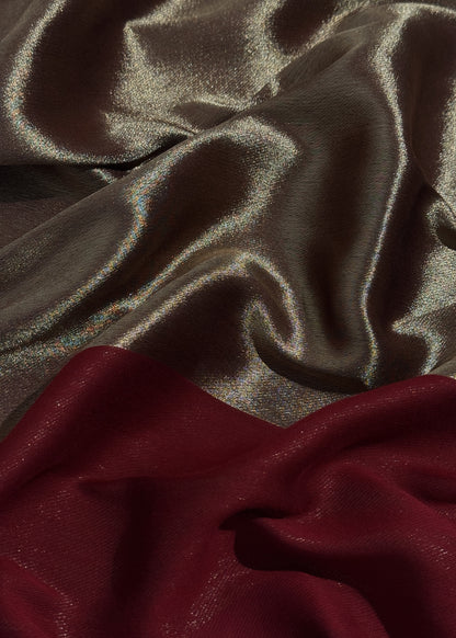 Pure wool double gold shaded stole