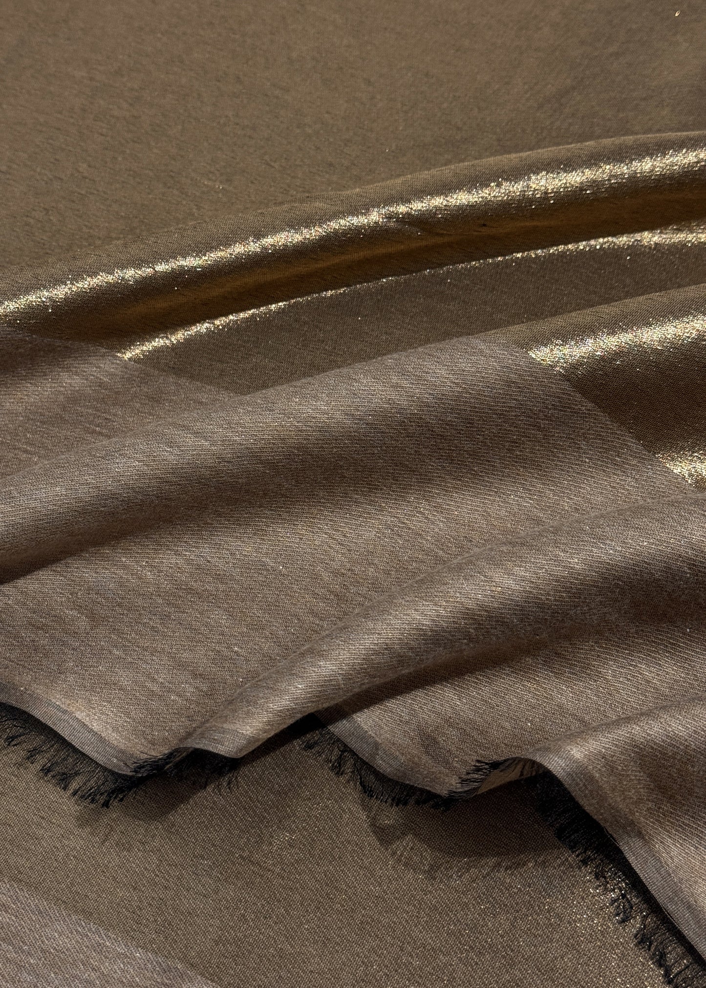 Pure wool double gold shaded stole