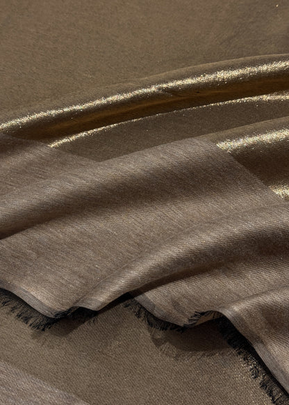 Pure wool double gold shaded stole