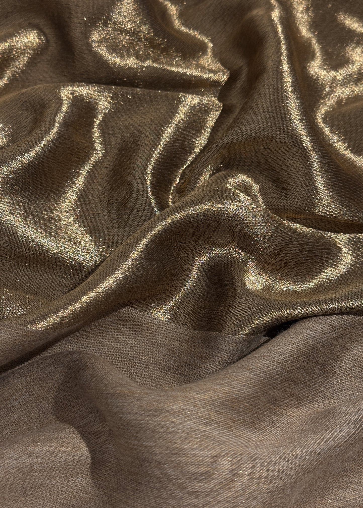 Pure wool double gold shaded stole