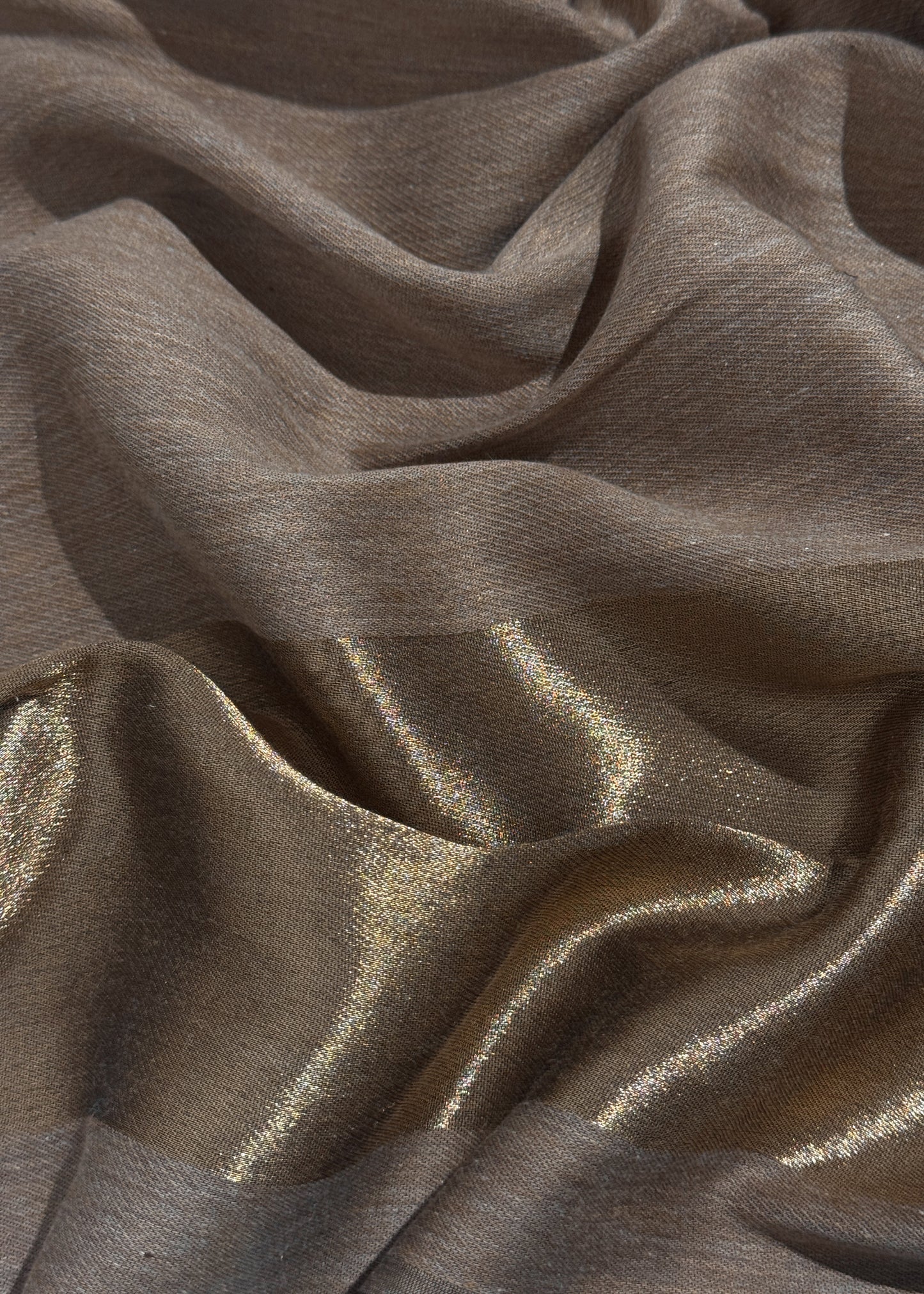 Pure wool double gold shaded stole