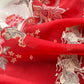 Organza silk suit with zari embroidery

