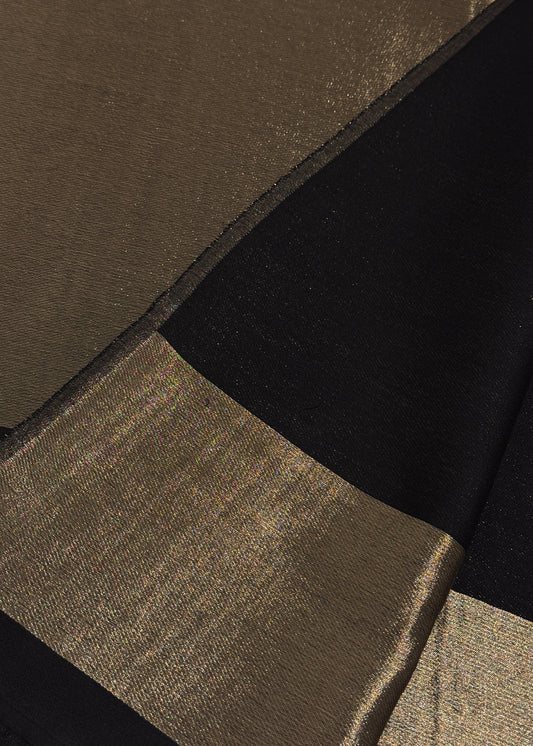 Pure wool double gold shaded stole