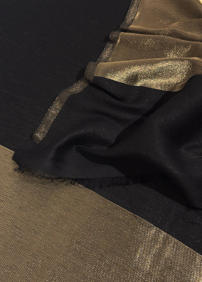 Pure wool double gold shaded stole