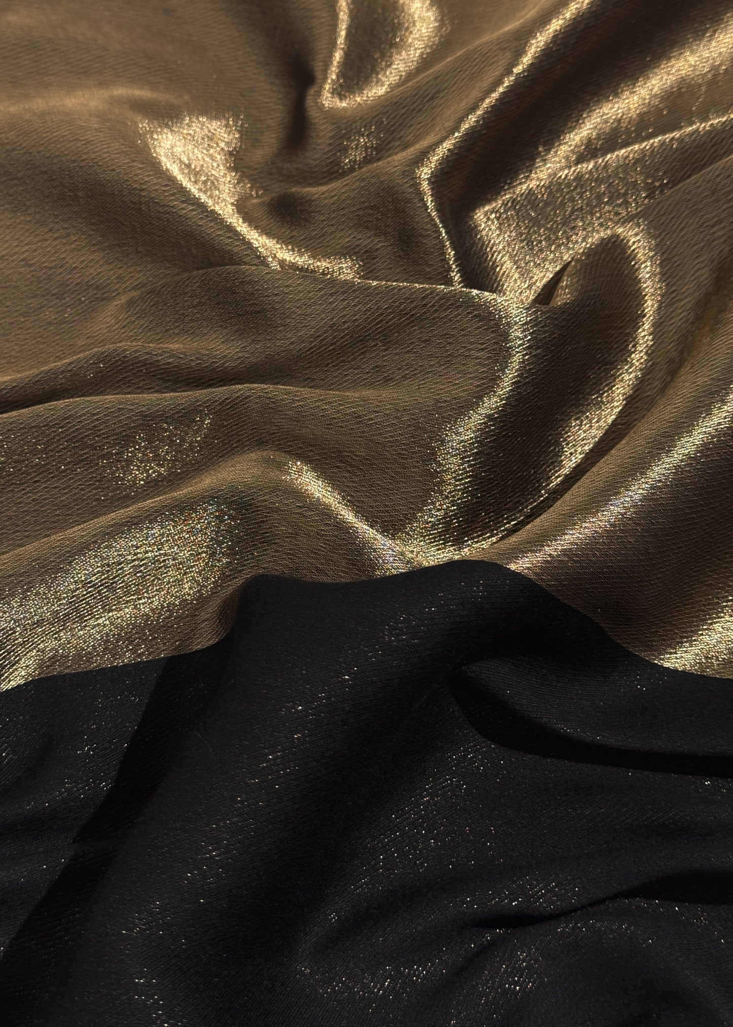 Pure wool double gold shaded stole