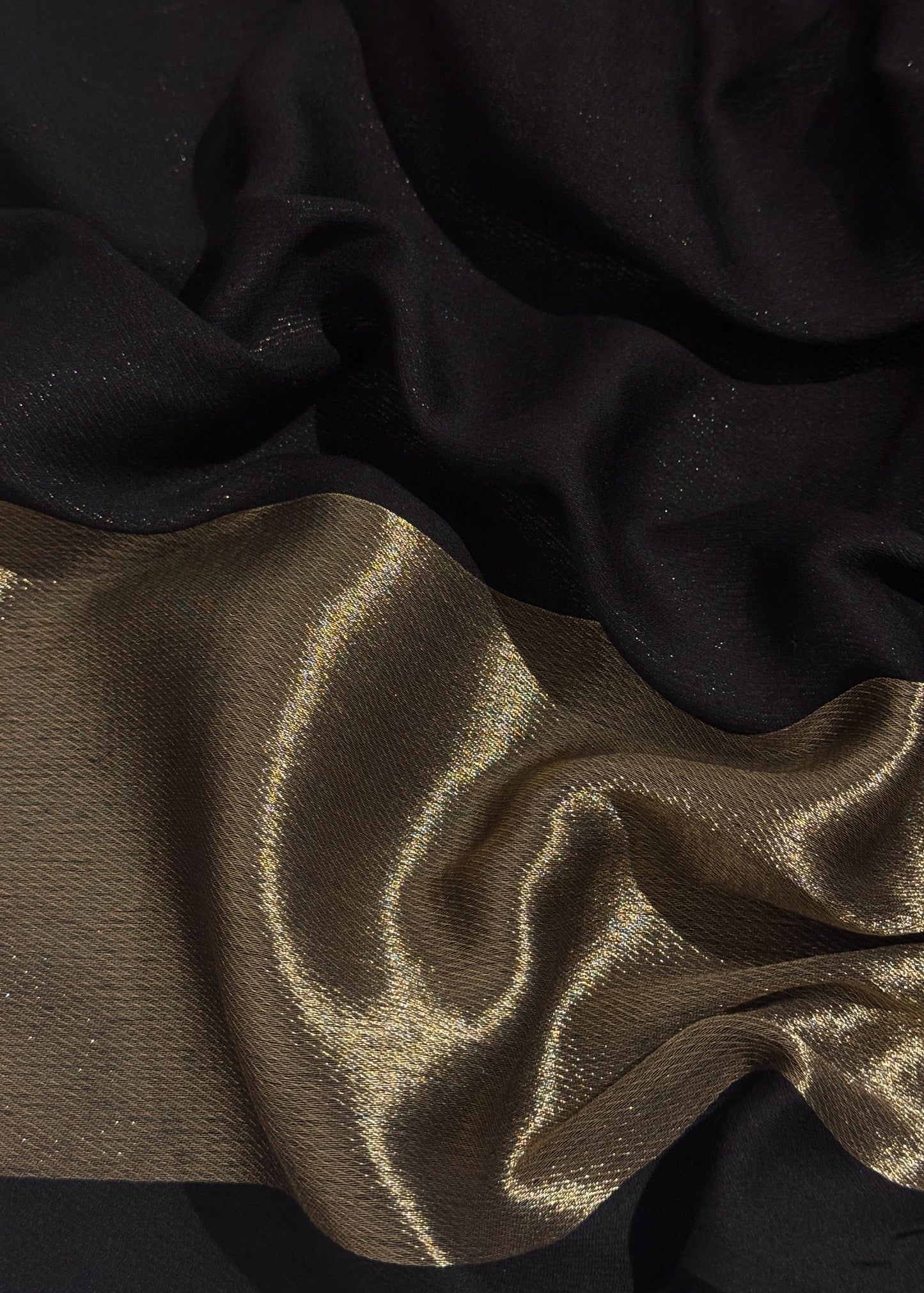 Pure wool double gold shaded stole