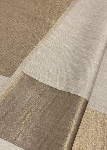 Pure wool double gold shaded stole