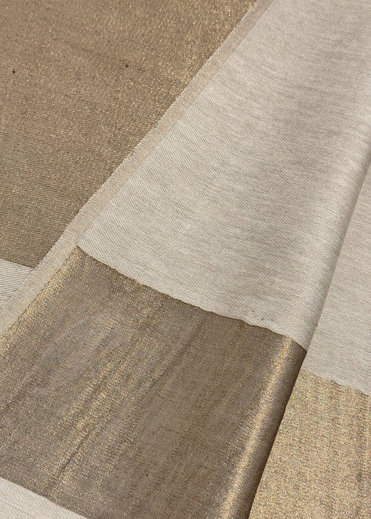 Pure wool double gold shaded stole