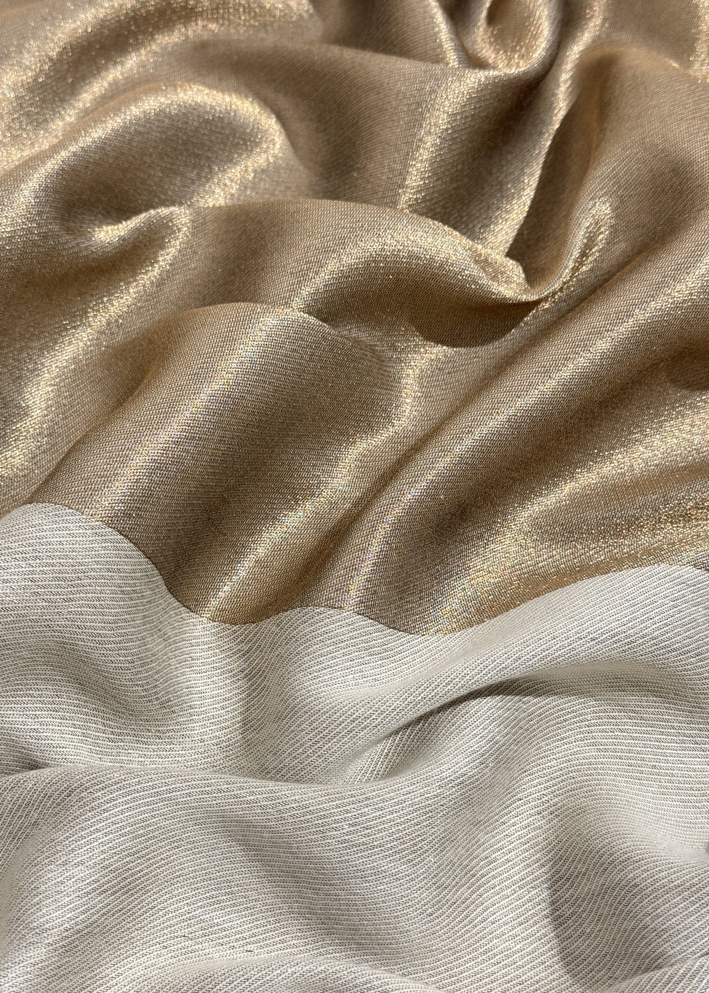 Pure wool double gold shaded stole