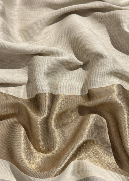 Pure wool double gold shaded stole